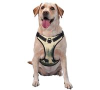 Cattle Herds On The Grassland Harnais pour chien de petite, moyenne et grande taille - Sangles réfléchissantes, ajustement réglable avec boucles à dégagement rapide