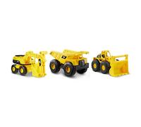 Mini crew Pack de 3 Camion benne Chargeur frontal et excavatrice - 18 cm
