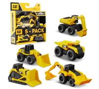 Tachan Set 5 Vehicles Caterpill Works Machinery Jaune 3-6 Years