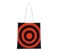 Cattpa Vector Design Cible Print Totes, Portable Beach Bag,Réutilisable Sacs d'épicerie Pliable Shopping avec Handlesbags