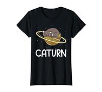 Caturn Cat Owner Outerspace Planètes Astronome Astronomie T-Shirt Graphique avec Valeur