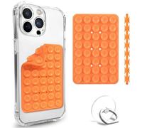 CATURNAL Double Face Silicone Ventouse Support Téléphone Support Support Support pour Selfies et Vidéos Fixation sur Verre, Miroir, Cuisine, Salle de Bains Collant Grip pour iPhone et Android 4 * 2.5