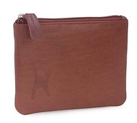 Catwalk Collection Handbags - Petit Portefeuille Femme Cuir - Mini Porte Monnaie - RFID Blocage - Boîte Cadeau - Mimi - Tanne