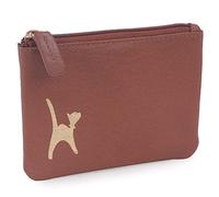 Catwalk Collection Handbags - Petit Portefeuille Femme Cuir - Mini Porte Monnaie - RFID Blocage - Boîte Cadeau - Mimi - Tanne Or