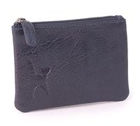 Catwalk Collection Handbags - Petit Portefeuille Femme Cuir - Mini Porte Monnaie - RFID Blocage - Boîte Cadeau - Mimi - Bleu