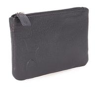 Catwalk Collection Handbags - Petit Portefeuille Femme Cuir - Mini Porte Monnaie - RFID Blocage - Boîte Cadeau - Mimi - Noir