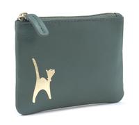 Catwalk Collection Handbags - Petit Portefeuille Femme Cuir - Mini Porte Monnaie - RFID Blocage - Boîte Cadeau - Mimi - Vert Or