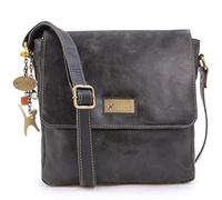 Catwalk Collection Handbags - Sac Bandoulière Femme en Cuir Vintage - Sac Besace Moyen - Messenger Bag Avec Bandoulière Réglable - SABINE M - Vert