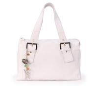 Catwalk Collection Handbags - Sac Porté Èpaule Femme Cuir - Sac à Main Moyen - Sac Porté Main Multipoches - JANE - Blanc