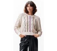 Catwalk Junkie Knit With Cabel Pattern Moonbeam Taille: 40 | Outlet | Femme | Blanche