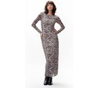 Catwalk Junkie Mesh Zebra Dress Sand Taille: 36 | Robes longues Outlet | Femme | Marron