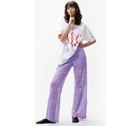 Catwalk Junkie Pull On Lace Trousers Purple Sky Taille: 40 | Évasés pantalons Outlet | Femme | Mauve