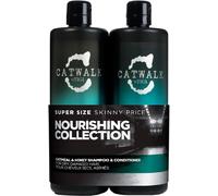 Catwalk Oatmeal & Honey Shampooing Et Après-Shampoing Pour Cheveux Secs Et Abîmés, 750 Ml X 2, Sans Silicone, Arôme De Noix De Coco, Nourrissant, Protection Contre La Chaleur[Z2455]