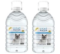 CATWATER par VETWATER | Eau pour chat au pH équilibré et sans minéraux | Formule urinaire cliniquement prouvée | Aide à prévenir les problèmes urinaires du chat, FLUTD, 3,8 l, lot de 2, transparent