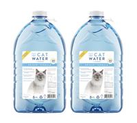 CATWATER par VETWATER | Eau pour chat au pH équilibré et sans minéraux | Formule urinaire cliniquement prouvée | Aide à prévenir les problèmes urinaires du chat, FLUTD, 3,8 l, lot de 2, transparent