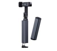 CatXQ 2025 Mini Poche Support téléphone Portable, Support Avion Pliable 360° pour Voyage, créateur de Contenu, Bureau, lit - Noir