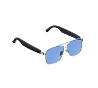 CatXQ Lunettes de Soleil Intelligentes IA avec ChatGPT, Traduction 100+ Langues, Contrôle Caméra, Aviateur Anti-Reflet pour Homme & Femme - Bleu