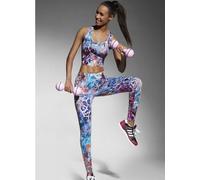 CATY 90 Legging Fashion de Sport Bas Bleu T2/S T3/M T4/L ou T5/XL