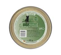 catz finefood Lot de 12 sachets de Nourriture Humide pour Chat - Filets Fins - N° 415 - Poulet et Kangourou en gelée - sans céréales - sans Sucre - 85 g