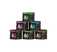 catz finefood Purrrr Collection II Lot de 6 boîtes de Nourriture Humide monoprotéine pour Chat sans céréales, sans Sucre, hypoallergénique, Haute teneur en Viande, en Sachet, 6 x 200 g