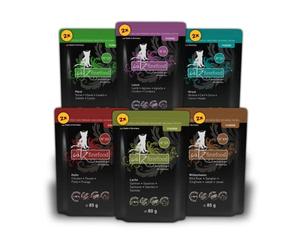 catz finefood Purrrr Collection II Nourriture Humide pour Chat monoprotéine sans céréales, sans Sucre, hypoallergénique - Haute teneur en Viande - Lot de 12 Paquets de 80 g à 85 g