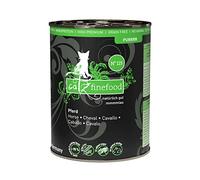 catz finefood Purrrr Pferd Lot de 6 boîtes de 400 g de Nourriture Humide pour Chats sensibles à la Nutrition Monoprotéine N° 123 70% de Viande