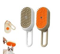 Catzcomfort Brush, Catzcomfort Cleaning Brush, 3-in-1 Self-Cleaning Steam pet grooming brushs, pet spray hair removal comb, for Cats Dogs (Each one)