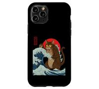 Catzilla Attaque la Grande Vague de Funny Cat Lover's Monster Coque pour iPhone 11 Pro