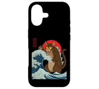 Catzilla Attaque la Grande Vague de Funny Cat Lover's Monster Coque pour iPhone 17