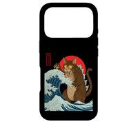 Catzilla Attaque la Grande Vague de Funny Cat Lover's Monster Coque pour iPhone 17 Pro