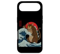 Catzilla Attaque la Grande Vague de Funny Cat Lover's Monster Coque pour iPhone Air