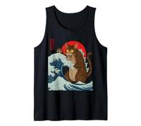 Catzilla Attaque la Grande Vague de Funny Cat Lover's Monster Débardeur