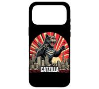 Catzilla Cat Art Japonais drôle Coque pour iPhone 17 Pro Max