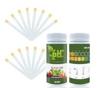 CATZUM Bandelettes Papier Test pH Sol 100, Précises et Faciles à Utiliser, Kit d'Analyse pour Jardin, Plantes & Potager, Optimise la Croissance et la Santé des Végétaux.