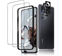 CAUC-[2+2 Pi¿¿ces Verre Tremp¿¿ pour Xiaomi Mi 12T 5G + Cam¿¿ra Arri¿¿re Protecteur, [9H Duret¿¿] Sans Bulles, Anti-Rayures, HD Ultra R¿¿sistant Film Protection ¿¿cran Vitre Tremp¿¿ - Transparent