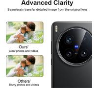 Cauc-Caméra Arrière Protecteur Compatible Avec Vivo X200 Ultra, 4 Pièces Hd Verre Trempé [Résistant Aux Rayures] Verre Trempé Camera Pour Vivo X200 Ultra