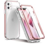 Cauc-Coque Iphone 11, Protecteur D'écran Intégré 360 Degré Transparente Antichoc Silicone Bumper [Ultra Hybrid] Integrale Anti-Rayures Full Body Protection Etui Housse Pour Iphone 11 - Or