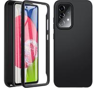 CAUC-Coque pour Samsung Galaxy A52/ A52s, 360 ° Full Body Double Coque Antichoc Housse Protection D'écran Integrale, Antirayures Robuste Etui Bumper Silicone Case pour Galaxy A52 / A52s - Noir