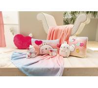 Cauc-Coussin Molang Carré 30x30 Cm Coloré - Coussins En Peluche Doux Pour Les Garçons, Les Filles, Les Bébés - Idéal Pour La Maison, La Maternelle Ou En Déplacement - 61676