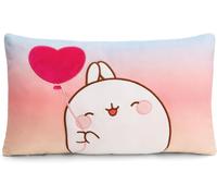 Cauc-Coussin Molang Rectangulaire 43x25 Cm Coloré - Coussins En Peluche Doux Pour Les Garçons, Les Filles, Les Bébés - Idéal Pour La Maison, La Maternelle Ou En Déplacement - 61677