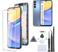 Cauc-Écran Lcd Pour 6.5" Samsung Galaxy A15 4g A155f Écran De Remplacement Pour Samsung Galaxy A15 5g A156b Écran Lcd Numériseur Tactile Panneau Assemblé De Réparation Avec Outils(Noir Avec Cadre)
