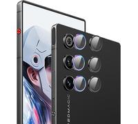 CAUC-Lot de 2 protections d'appareil photo pour ZTE Nubia Red Magic 10 Air, en verre trempé, 9H, anneau en métal, transparent HD, multicolore et noir