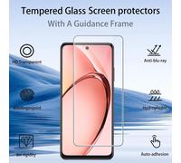 CAUC-Protecteur d'¿¿cran pour Oppo A40 /A40M /A60 5G, 3 Pi¿¿ces Protecteur d'¿¿cran en Vverre Tremp¿¿+3 Pi¿¿ces Protecteur d'objectif de cam¿¿ra[Anti-Rayure][9H Duret¿¿][Ultra Clair] [sans Bulles d'a