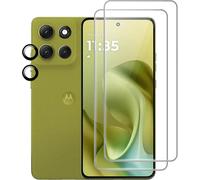 CAUC-Protecteur d'écran pour Motorola Moto G86/G86 Power Verre Trempé,¿2+2¿ Protection de l'appareil Photo et Film de Protection du Verre,Dureté 9H, Anti-Rayures