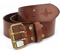 CAUC-Tourbon Ceinture de luxe en cuir de vache pour bricolage atelier pochette à outils Western Cowboy Sangle pour homme