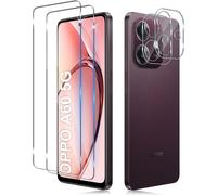 CAUC-Verre Trempé pour OPPO A60 5G/OPPO A40/OPPO A40m avec Caméra Arrière Protecteur [2+2 PCS], Dureté 9H [Sans Bulles] [Ultra HD] Ultra Résistant Film Vitre Trempé Protection écran [Transparente]