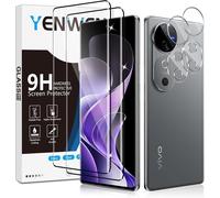 CAUC-Verre Trempé pour Vivo V40 5G, 2 Pièces Protection écran Film et 2 Pièces Caméra Arrière Protecteur, Anti Rayures, Dureté 9H Glass
