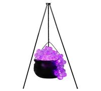 Caudrons Cauldron - Caudire De Bouilloire De Sorcière | hall0ween Candy Kettle | Décor Vintage Éclairer Les Sorcières Bol Noir De Chaudron, Décorations De Chaudron Festifs Trépied Pour Les Évén