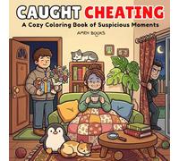 Caught Cheating: A Cozy Adult Coloring Book of Suspicious Moments for Adults: 40+ Funny, Dramatic & Awkward Scenes of Love, Lies & Being Caught Red-Handed | Stress Relief Coloring Book for Adults