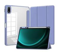 CAUHENYEE Coque pour Oneplus Pad 3, [Triple Protection] Antichoc, Fermeture magnétique, Dos Transparent - Étui de Protection Fin avec Fonction Veille et Support Pliable - Violet